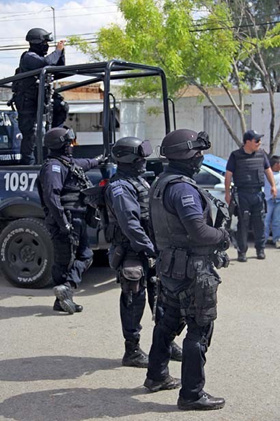 La Policía Federal realiza operativos de disuasión ■ foto: LA JORNADA ZACATECAS