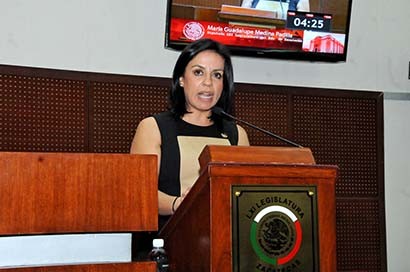 La diputada María Guadalupe Medina Padilla ■ foto: La Jornada Zacatecas