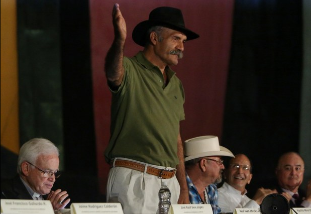 José Manuel Mireles en el DF en mayo de 2014. Foto: La Jornada