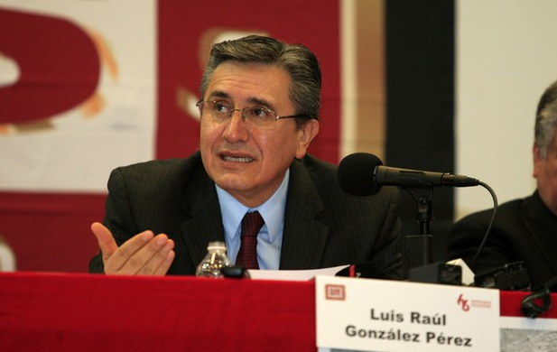 El presidente de la CNDH, Luis Raúl González Pérez, inauguró el Congreso Nacional Ordinario y Asamblea General de la Federación Mexicana de Organismos Públicos de DH. Foto: La Jornada