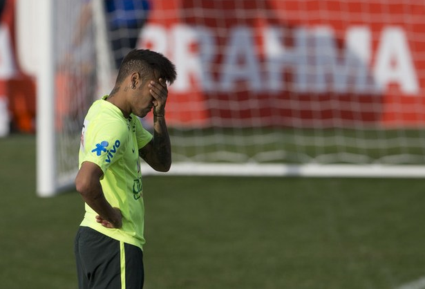 Neymar en un entrenamiento del 19 de junio. Foto Ap