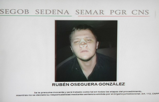 Conferencia de prensa del pasado 23 de junio para dar detalles sobre la detención de Rubén Oseguera González, 'El Menchito'. Foto Cuartoscuro