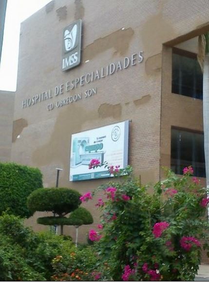 Hospital de especialidades del IMSS, en Ciudad Obregón, Sonora. Foto tomada del Facebook del sanatorio