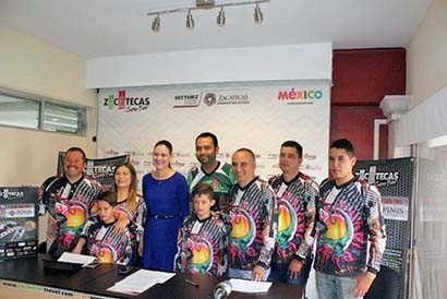 Conferencia de prensa de la Secturz, donde fue anunciada la fecha del recorrido ■ FOTO: LA JORNADA ZACATECAS