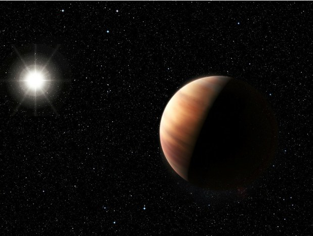 El astro recién descubierto tiene una posición en el sistema de la estrella HIP11915 muy parecida a la de Júpiter. Foto tomada del sitio web www.eso.org