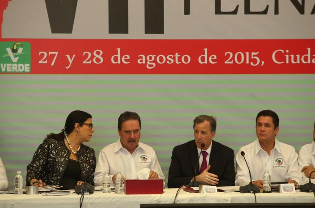 El canciller José Antonio Meade, durante la reunión plenaria de los senadores del PRI. Foto: La Jornada
