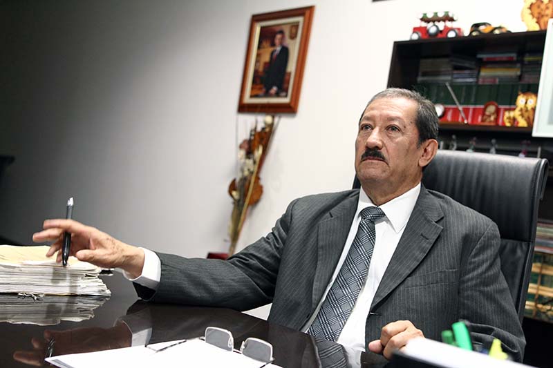 Carlos Almaraz, presidente de la Junta Local de Conciliación y Arbitraje (JLCA) ■ FOTO: ANDRÉS SÁNCHEZ