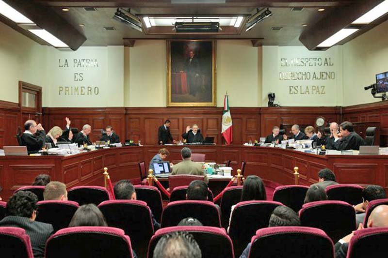 Sesión del pleno de la Suprema Corte de Justicia de la Nación ■ foto: la jornada zacatecas
