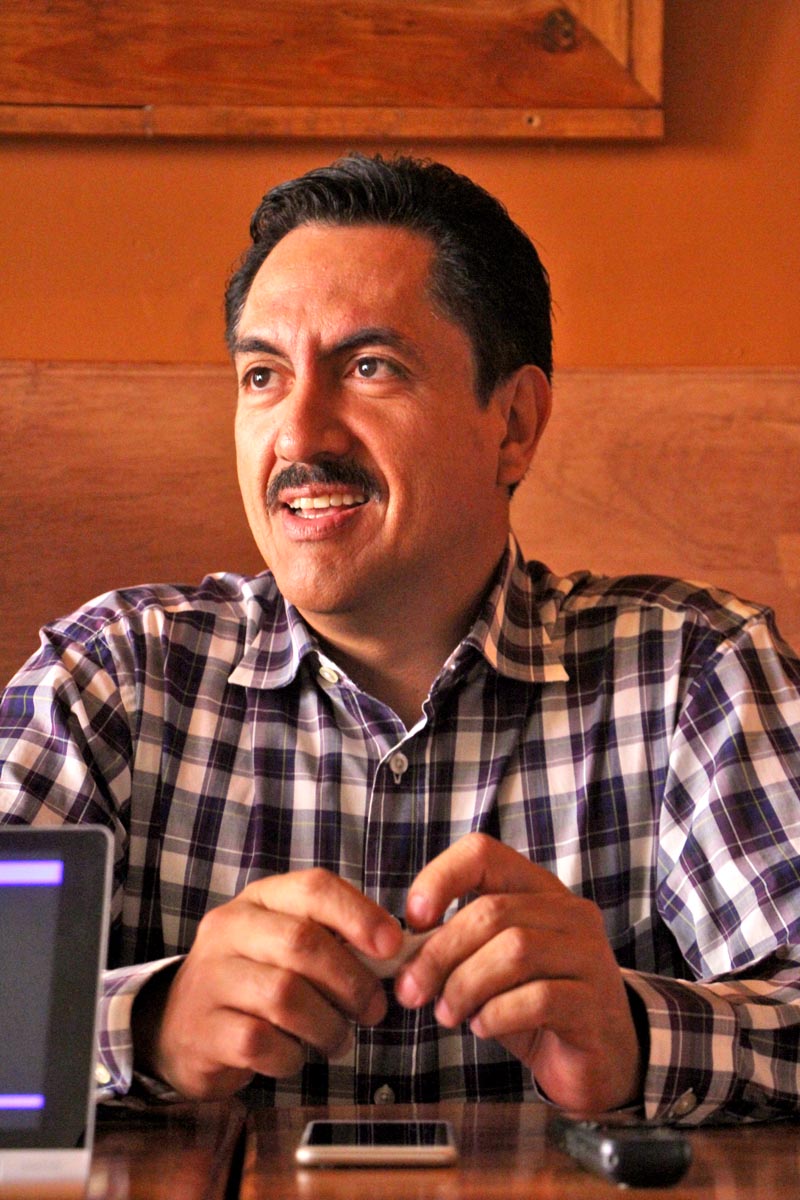 El Sol Azteca “jamás iría solo con el blanquiazul en Zacatecas”, señaló Camerino Eleazar Márquez, en conferencia de prensa FOTO: ERNESTO MORENO