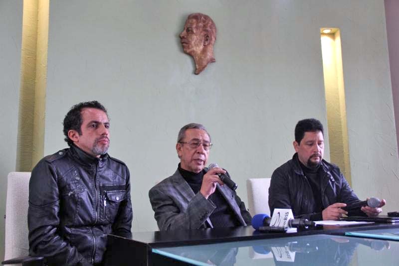 Carlos Silva, Gustavo Salinas y Marco Antonio Saucedo informaron sobre los cambios en la programación ■ FOTO: la jornada zacatecas