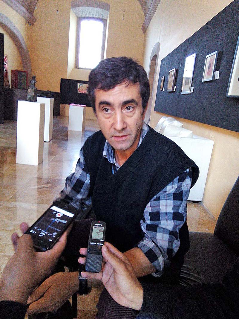 José Hernández Rubio, profesor de la Universidad Pública Carlos III de Madrid, España, quien imparte el seminario “El cine y los derechos humanos” ■ FOTO: MARTÍN CATALÁN LERMA
