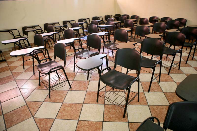 En el caso de Zacatecas, el descuento a los 60 maestros ausentes es de 21 mil pesos, señalan autoridades educativas ■ foto: andrés sánchez