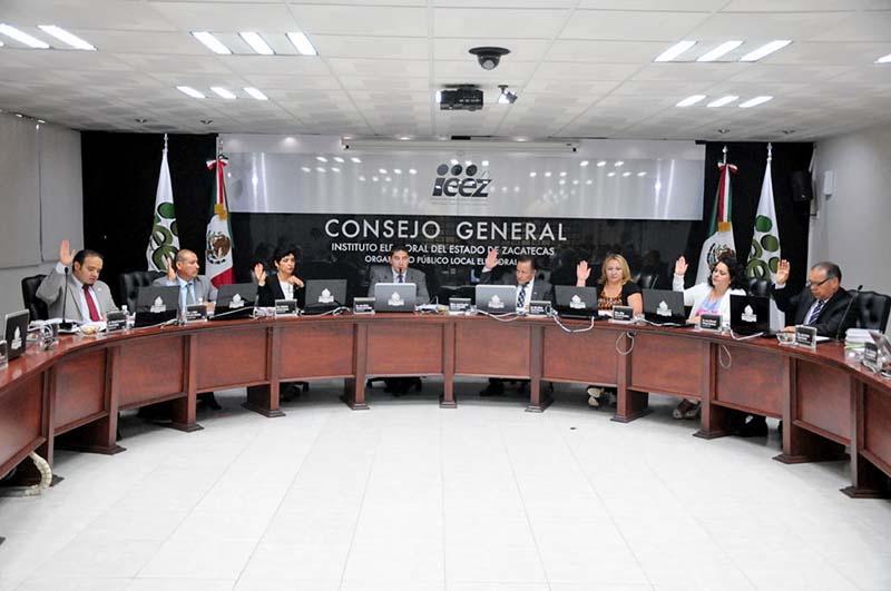 Imagen del Consejo General del órgano comicial ■ foto: la jornada zacatecas