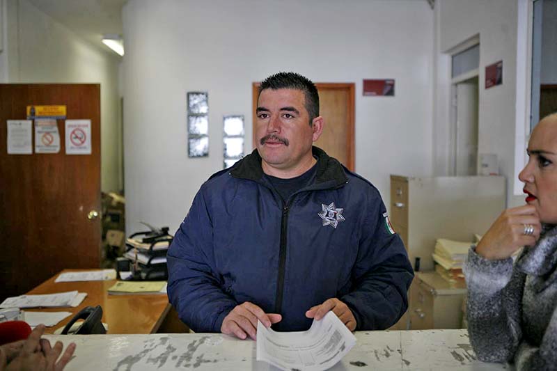 Juan José Ríos Gutiérrez, coordinador operativo de la Preventiva capitalina ■ FOTO: LA JORNADA ZACATECAS