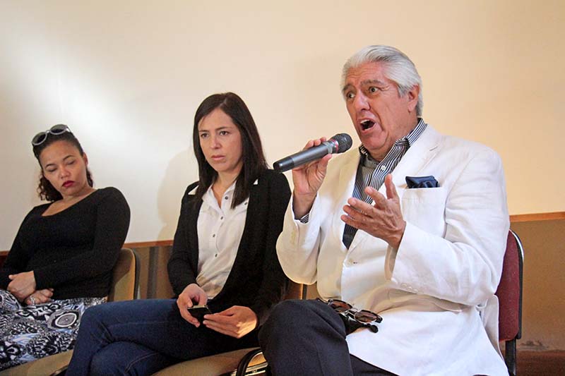 Conferencia de prensa donde organizadores anunciaron esta presentación ■ foto: ERNESTO MORENO