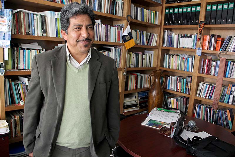 Miguel Moctezuma, investigador de la Máxima Casa de Estudios ■ FOTO: la jornada zacatecas