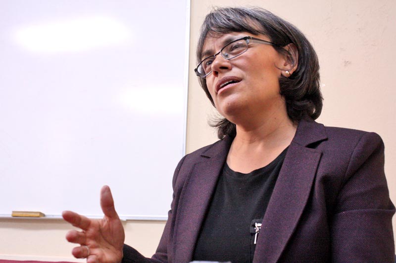 Mariana Terán Fuentes, investigadora del posgrado de Historia de la Máxima Casa de Estudios ■ foto: la jornada zacatecas
