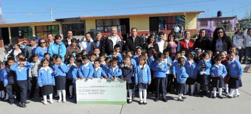 Funcionarios de Educación visitaron escuelas de la región de Villanueva ■ FOTO: LA JORNADA ZACATECAS