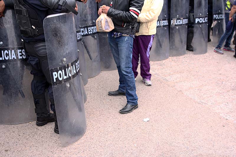 La CDHEZ explica que los cuerpos policiacos incurren en detenciones arbitrarias y lesiones, pese a capacitaciones ■ foto: andrés sánchez