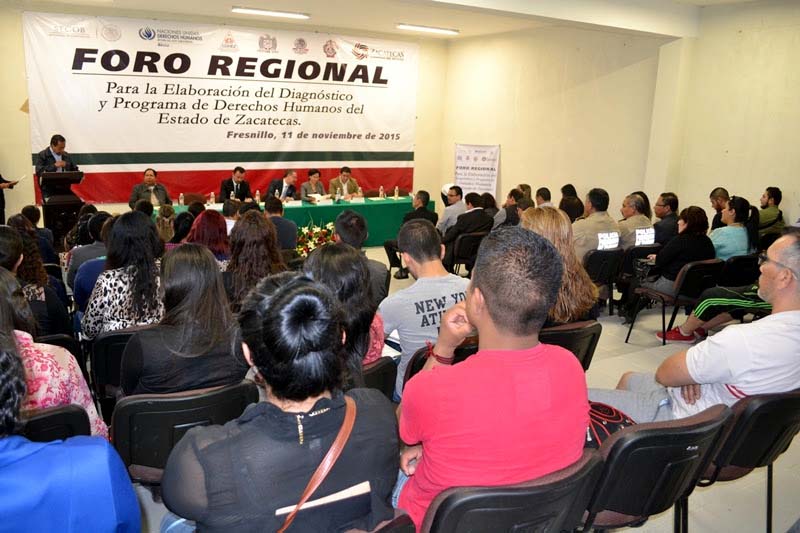 Inauguración del foro regional para la elaboración del diagnóstico y programa ■ FOTO: LA JORNADA ZACATECAS
