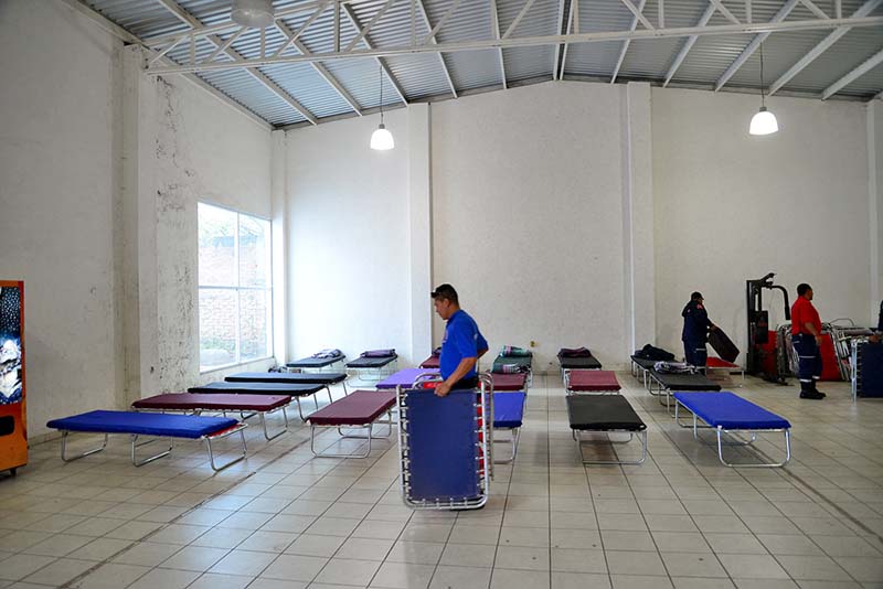 El refugio tiene lo necesario y puede atender hasta 58 personas, señalan ■ FOTO: LA JORNADA ZACATECAS