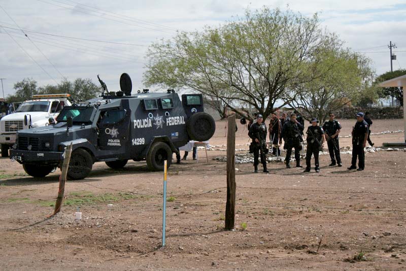 La Policía Federal realizó un operativo especial para localizar la unidad motriz ■ FOTO: LA JORNADA ZACATECAS