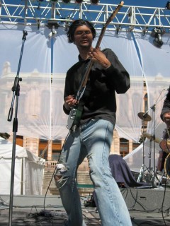 Lucio, guitarrista de la banda Postnecrum, no podía faltar en el ‘Día Estatal del Rock’