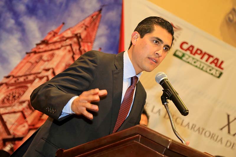 Carlos Peña Badillo, alcalde capitalino ■ foto: LA JORNADA ZACATECAS