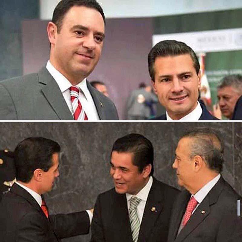 Los senadores Alejandro Tello y Carlos Puente se reunieron con el presidente de la República, Enrique Peña Nieto ■ FOTO: LA JORNADA ZACATECAS