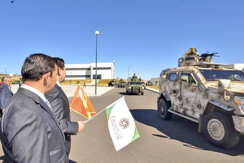 El Ejecutivo del estado dio el banderazo de inicio del despliegue ■ FOTO: LA JORNADA ZACATECAS