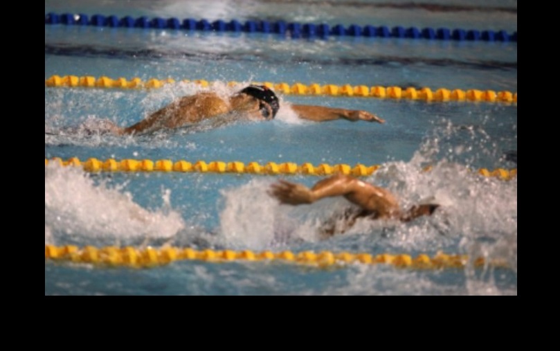 Aspecto de una competencia de natación. Foto Notimex