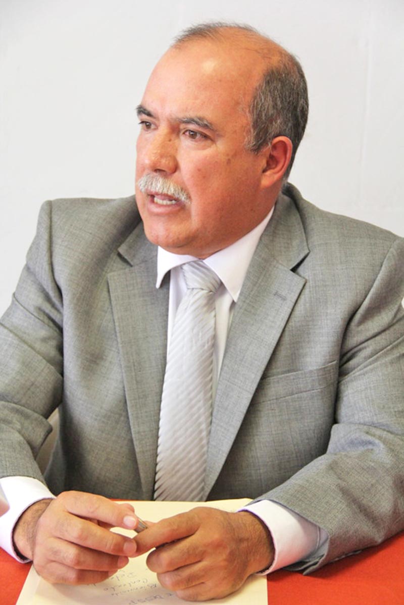 Omar Pereyra, secretario general de la sección 34 del Sindicato Nacional de Trabajadores de la Educación ■ foto: la jornada zacatecas