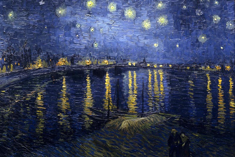 Vincent van Gogh. La noche estrellada sobre el Ródano. Óleo / tela. 1888. Museo D´Orsay, París.