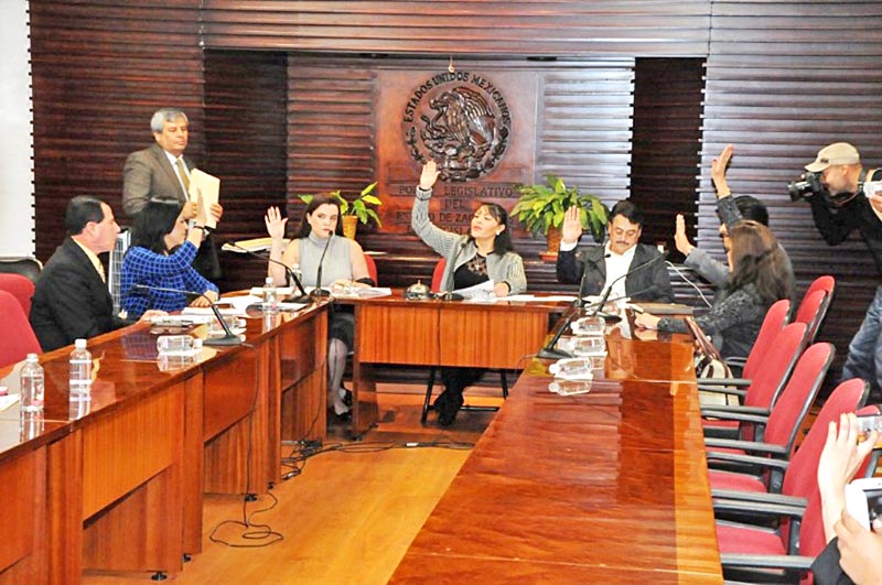 Aspecto de la sesión de la Comisión Permanente realizada este miércoles ■ FOTO: LA JONADA ZACATECAS