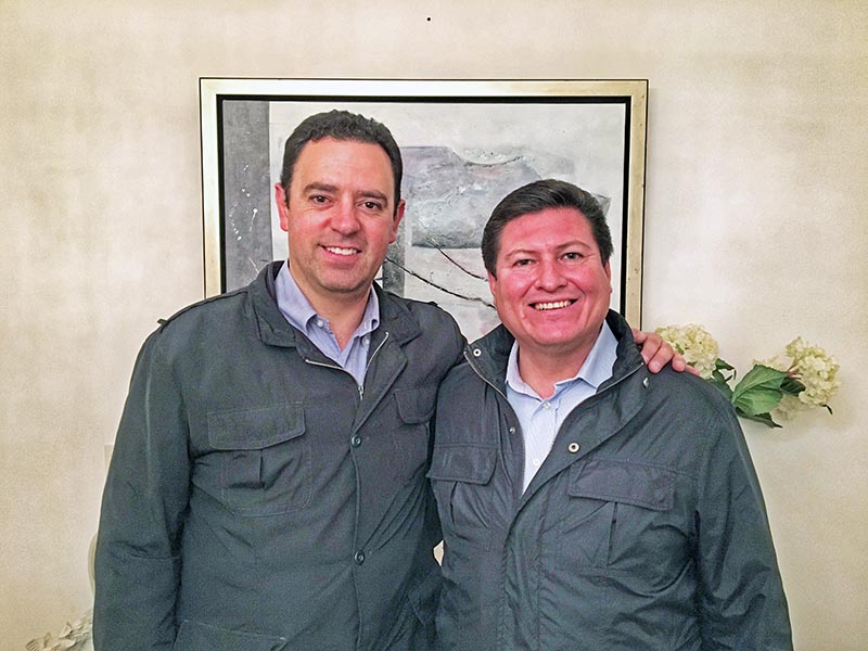 Alejandro Tello se reunió con Adolfo Bonilla, presidente estatal del tricolor ■ foto: la jornada zacatecas