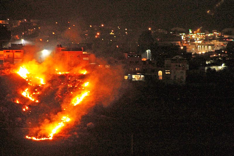 Aspecto de la reciente quemazón en la colonia del Ete, en la capital ■ FOTO: RAFAEL DE SANTIAGO
