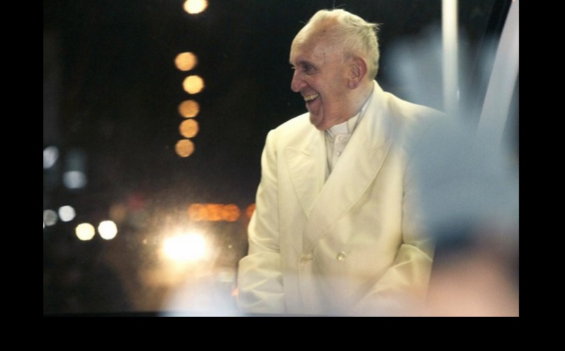 El papa Francisco en la Nunciatura.Foto Yazmín Ortega