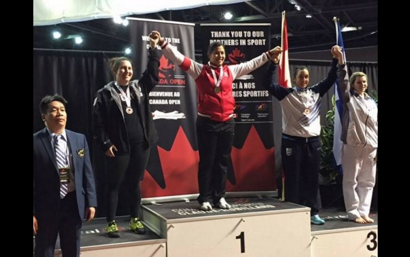 México se alzó con tres medallas de oro en el Abierto de Taekwondo en Canadá. Foto tomada del Twitter @CONADE
