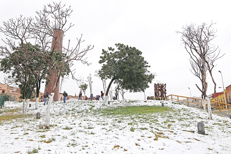 El 9 de marzo del año en curso se registró una nevada atípica en el estado de Zacatecas ■ FOTO: ANDRÉS SÁNCHEZ