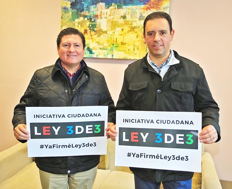 Adolfo Bonilla, líder del PRI y Alejandro Tello ■ foto: la jornada zacatecas