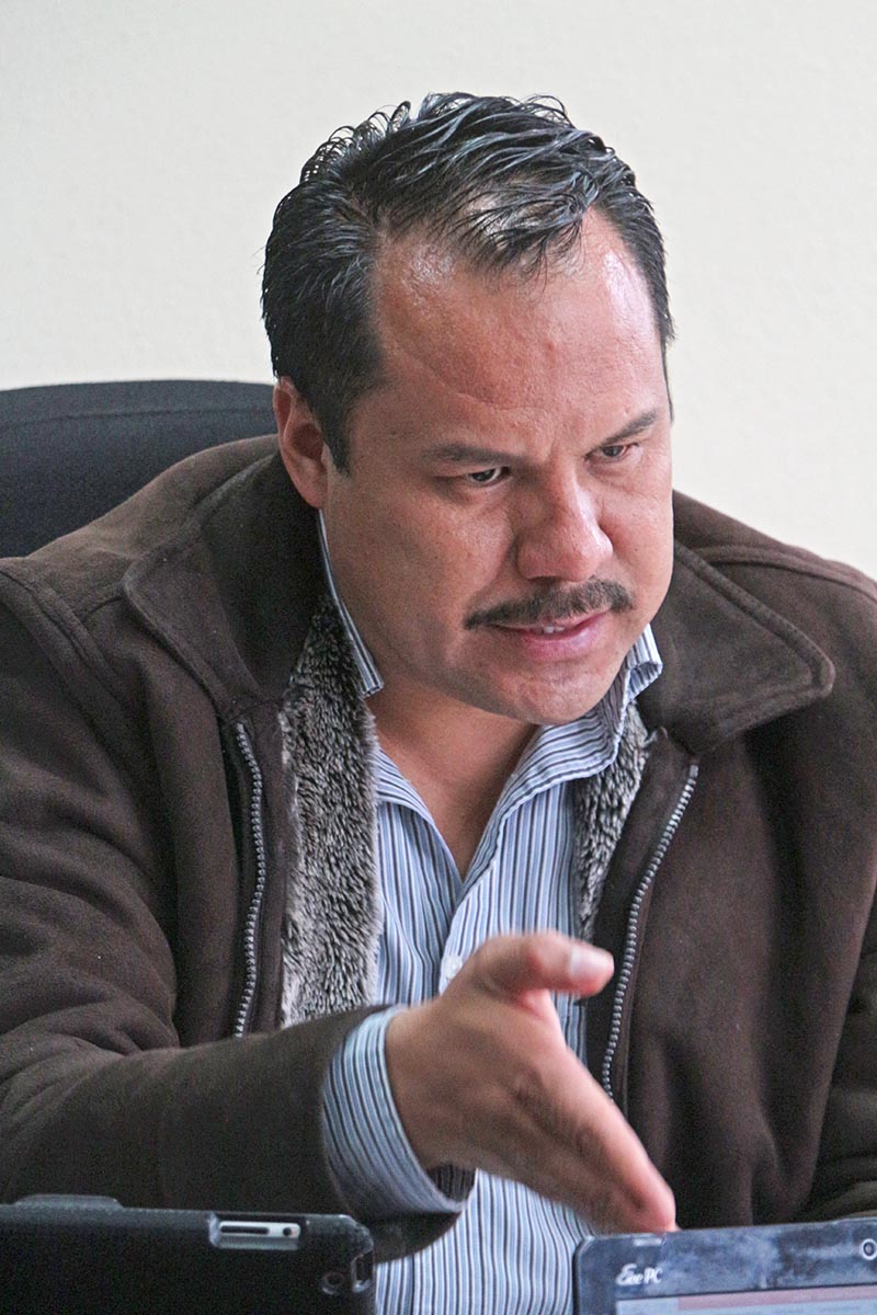 Abelardo Córdova, delegado de la Secretaría de Desarrollo Agrario, Territorial y Urbano ■ foto: ernesto moreno