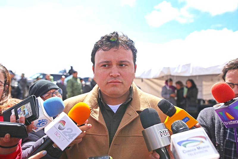 José de Jesús Vega, delegado estatal del Instituto Nacional de Migración ■ FOTO: ANDRÉS SÁNCHEZ
