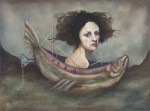 Susana Salinas, El Viaje de tupé, óleo sobre tela, 60 x 80 cm.