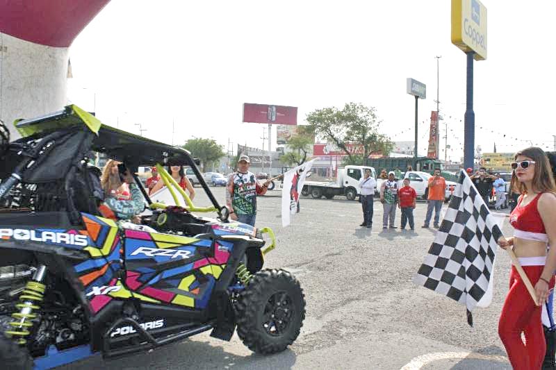Pilotos de entidades aledañas concluirán su recorrido en las instalaciones de Paraíso Caxcán, a bordo de sus unidades todo terreno ■ foto: la jornada zacatecas