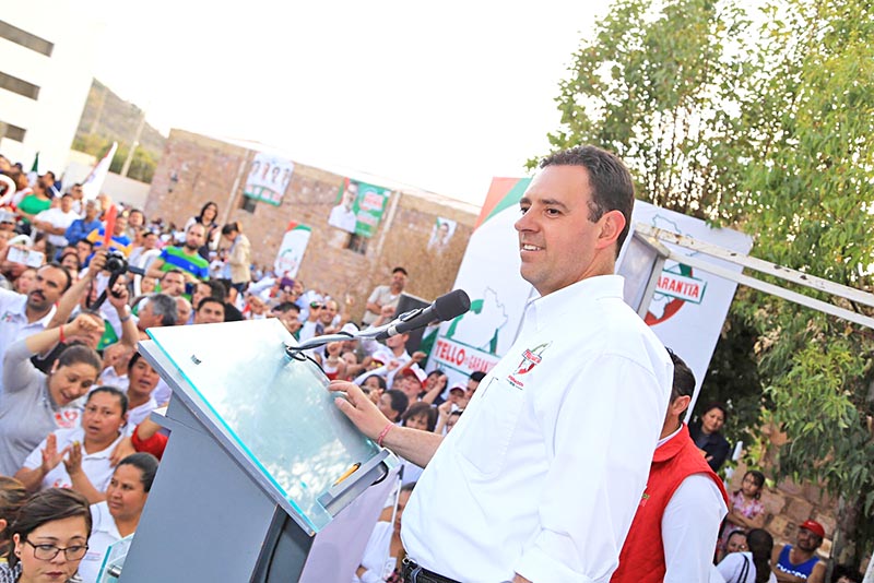 Confía el candidato de la alianza Zacatecas primero en que le favorezca el voto ciudadano el próximo 5 de junio ■ FOTO: LA JORNADA ZACATECAS