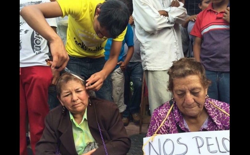 Agresión contra personal educativo en Comitán, Chiapas. Foto tomada de la cuenta de Twitter @tinta_romeo
