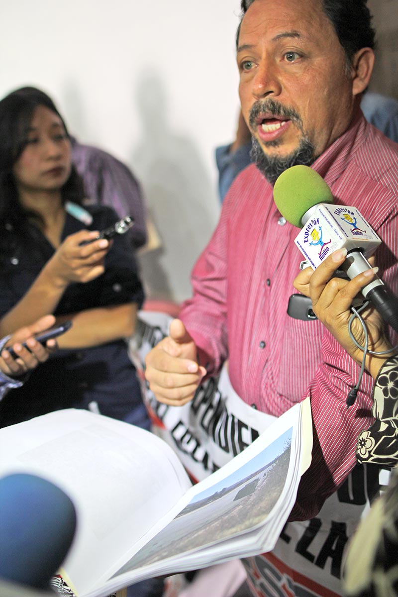 Alejandro Rivera Nieto, líder del Sitez ■ foto: andrés sánchez