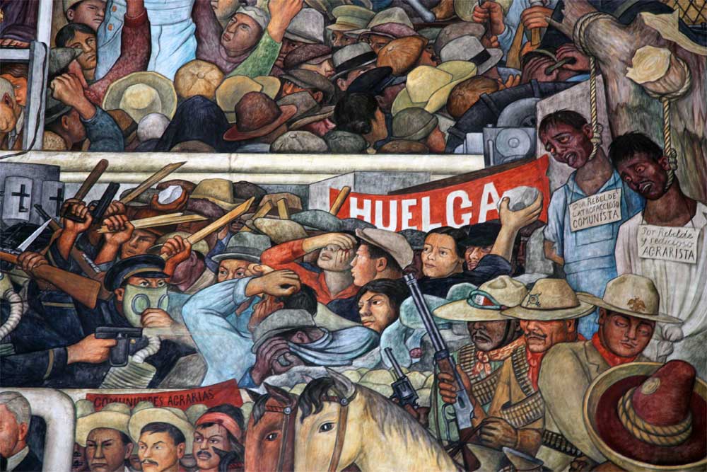 Diego Rivera. Detalle del mural de Palacio Nacional