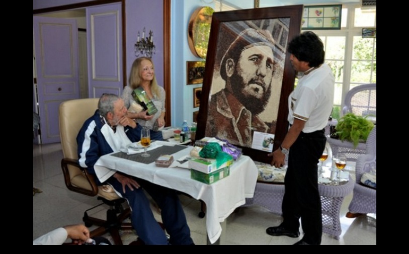 Fidel con Evo el 13 de agosto de 2015. Foto Cubadebate/archivo