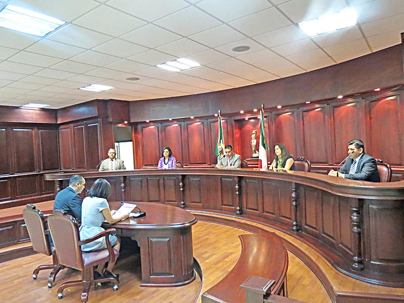 Aspecto de la sesión efectuada por el órgano jurisdiccional en materia electoral en Zacatecas ■ foto: la jornada zacatecas